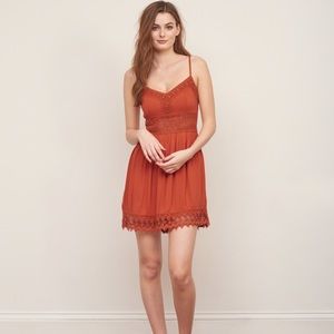 NWT Abercrombie & Fitch Skater Dress w Lace Detail